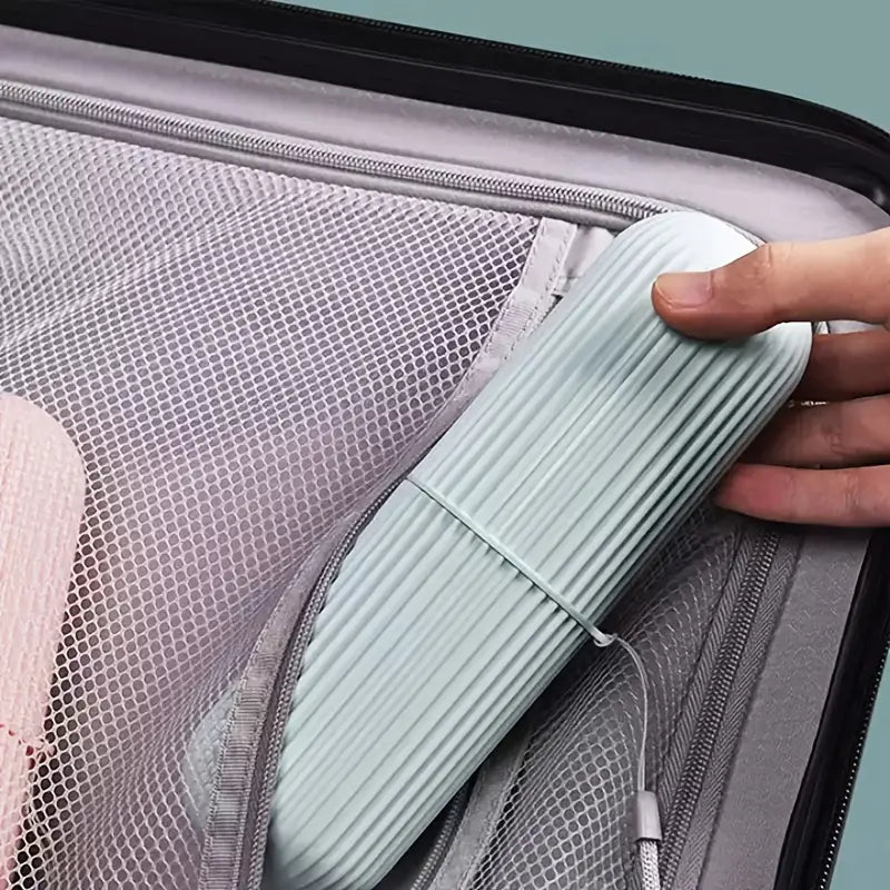 Capsule Toothbrush Holder, Travel Toiletries Storage Cup, Bathroom Storage Case, Washing Mouth Cup, Hiking Camping Plastic Toothbrush Holder, Multipurpose Capsule Shape Container Case Box Capsule Toothbrush Holder, Travel Toiletries Storage Cup, Bathroom Storage Case, Washing Mouth Cup, Hiking Camping Plastic Toothbrush Holder, Multipurpose Capsule Shape Container Case Box